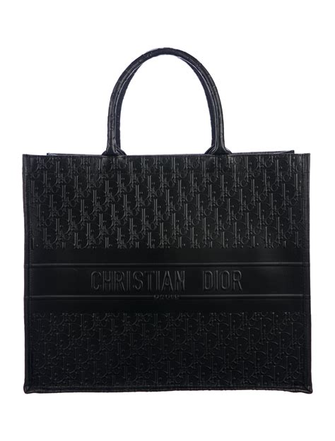 all black dior tote|dior tote price.